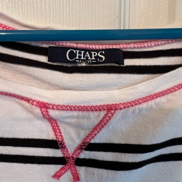 Chaps Striped Casual Top - Picture 5 of 7